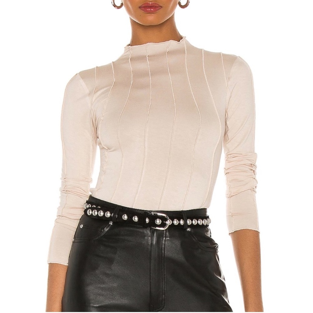 Revolve Lovers + Friends Cream Long Sleeve Top